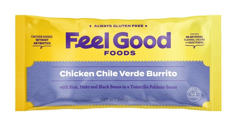 Feel Good Foods Chicken Chile Verde Burrito