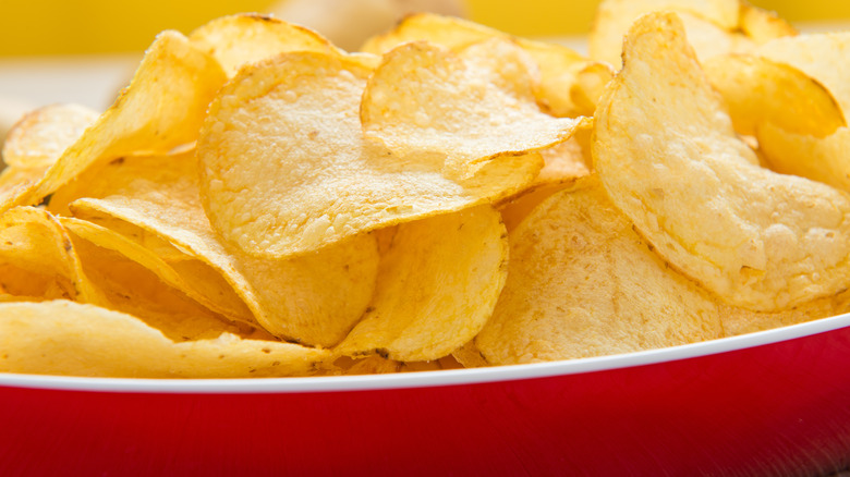 bowl of potato chips 