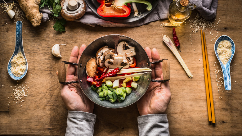 Vegetarian stir-fry 