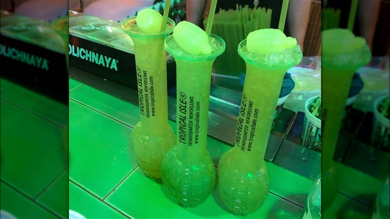 three hand grenade frozen cocktails