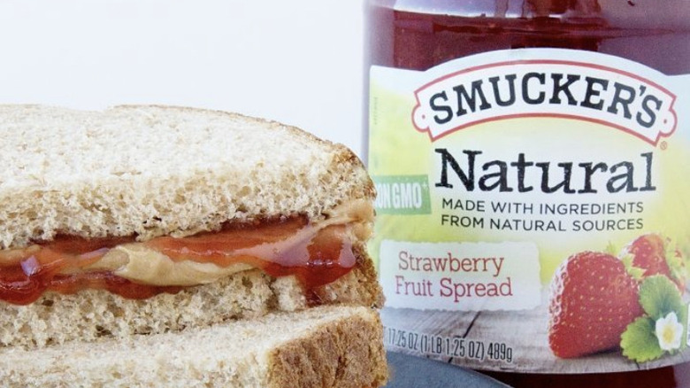 smucker's jam and sandwich