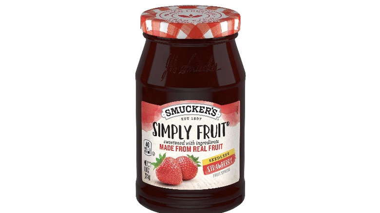 Smucker's simply fruit jar