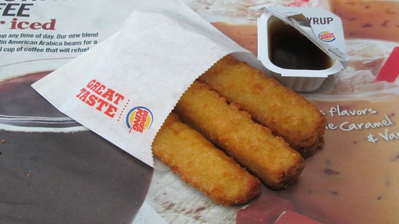 Burger King french toast sticks and syrup