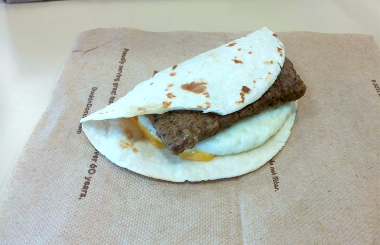 Dunkin' Donuts: Turkey Sausage Wake Up Wrap