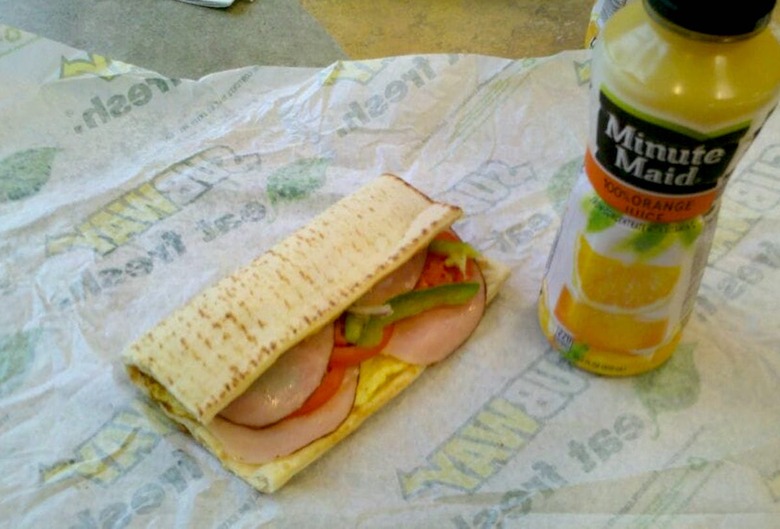 Subway: Black Forest Ham, Egg, and Cheese