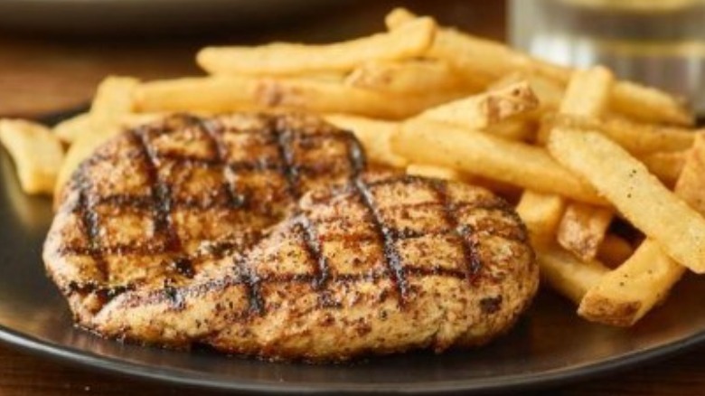 Grilled Chicken on the Barbie with fries