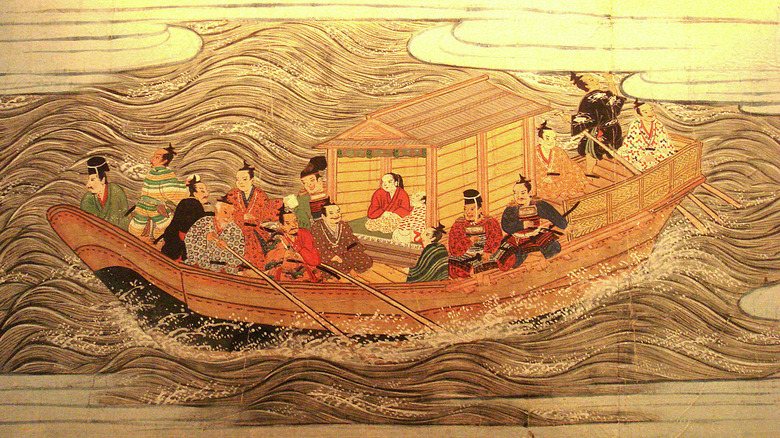 Muromachi era painting of a ship