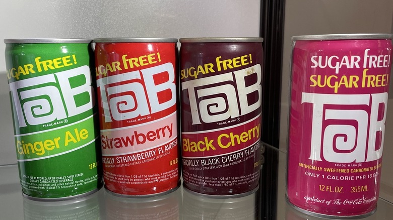 TaB soda cans