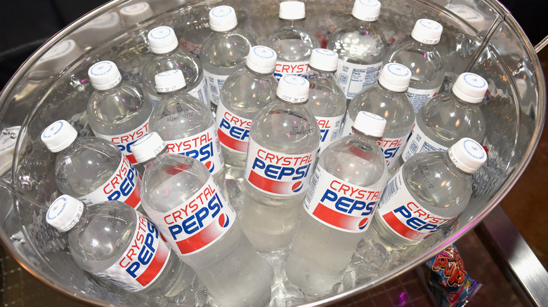 bucket of Crystal Pepsi