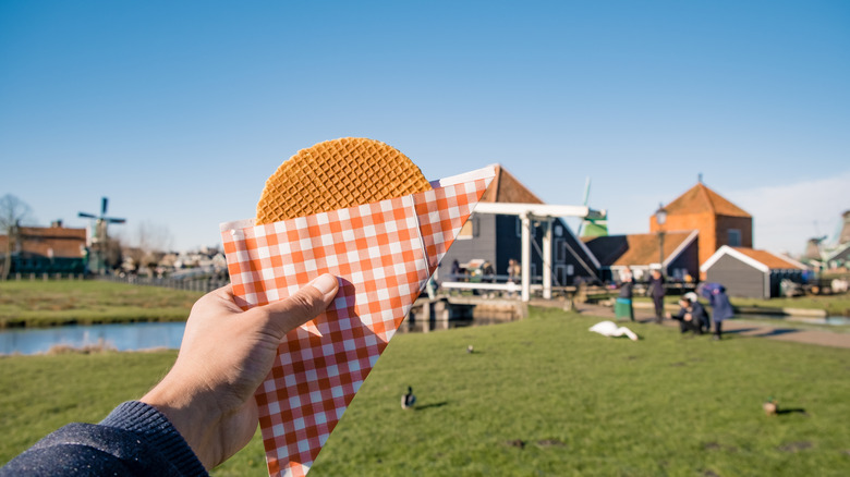 Dutch stroopwafel cookie