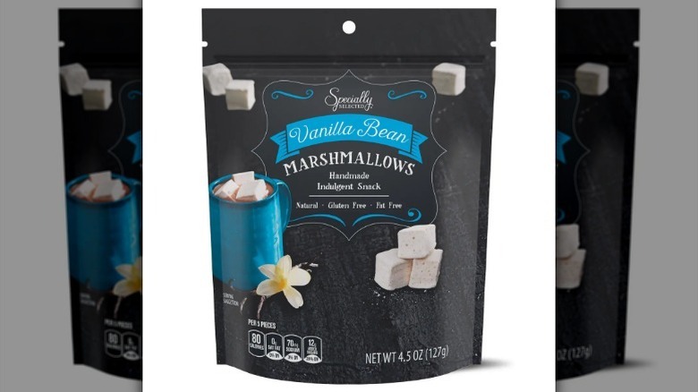 Bag of vanilla bean flavored marshmallows