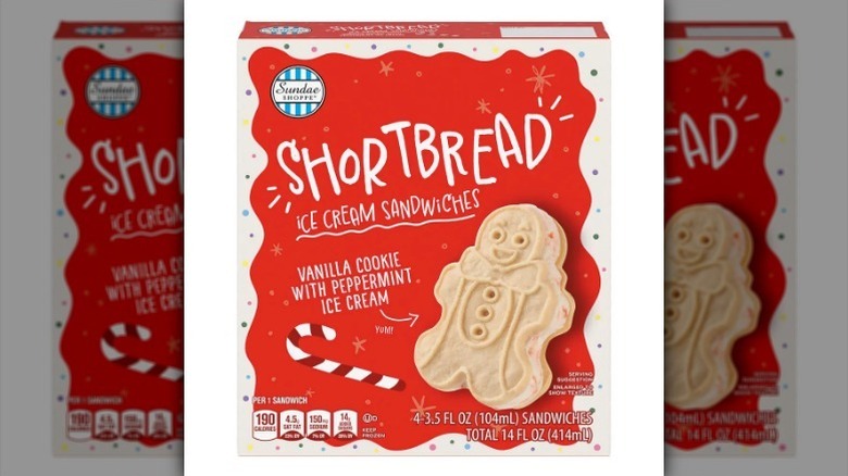 Box of shortbread ice cream sandwiches