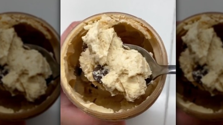 a picture of peanut butter jar ice cream