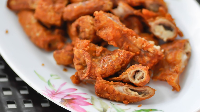 deep fried pork chitterlings