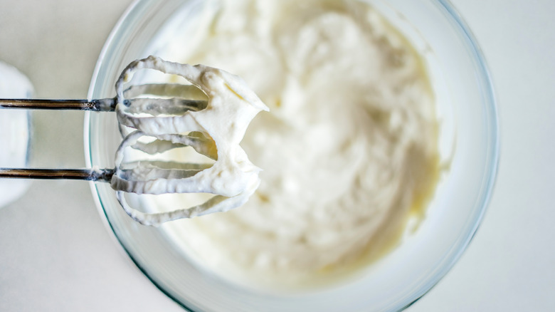 batter in a mixing bowl