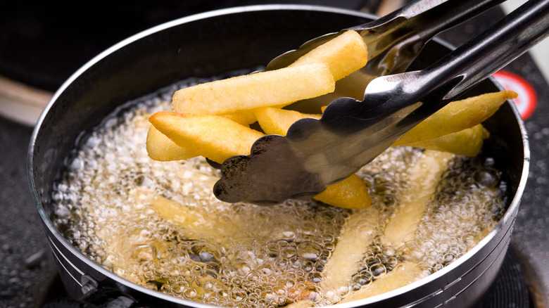 frying food at home 