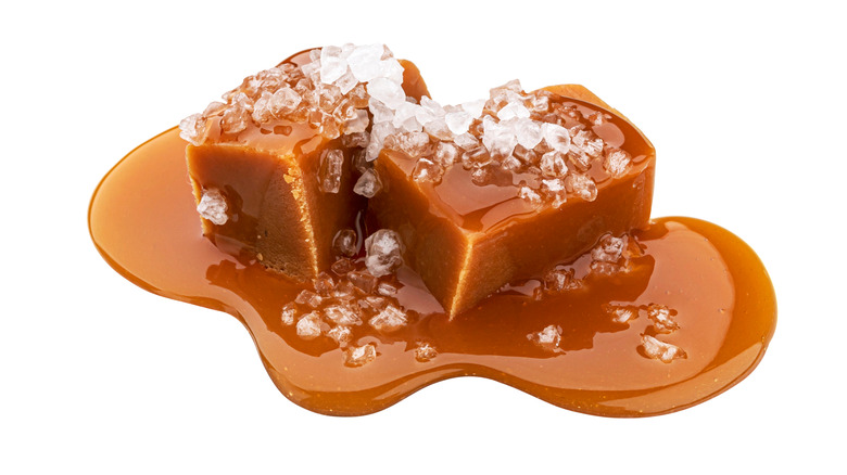 melting salted caramels