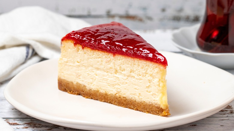 Slice of cheesecake