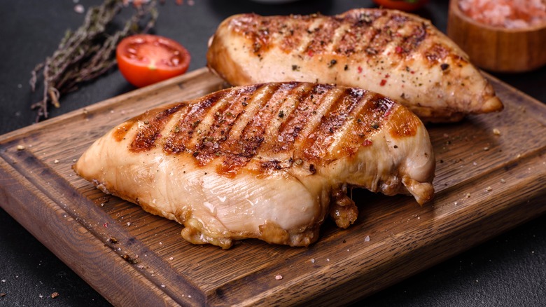 grilled chicken breasts