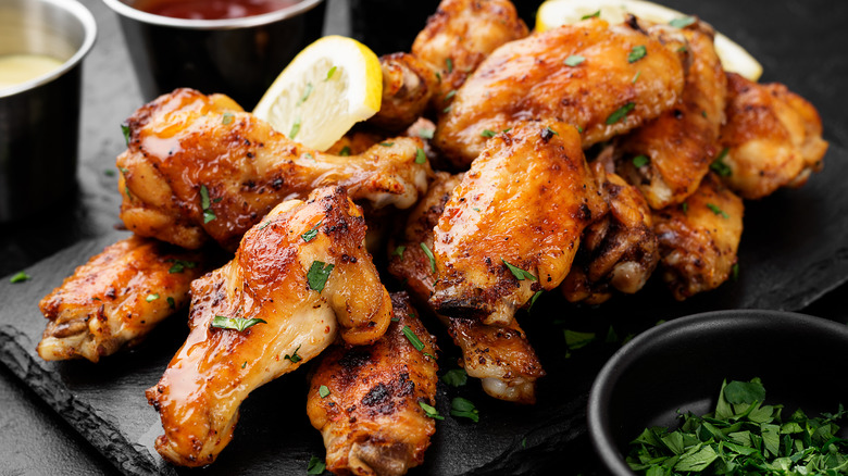 Baked chicken wings