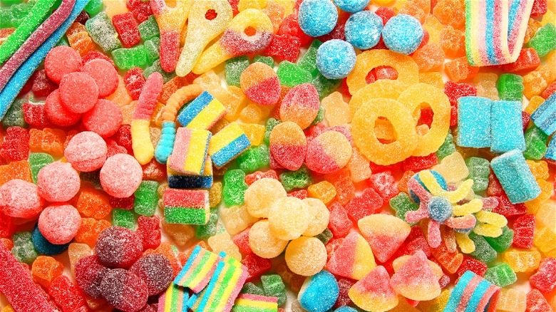 Colorful chewy candies 