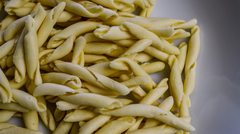 Raw strozzapreti on a surface