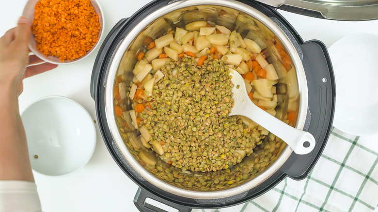 Cooking lentils in Instant Pot