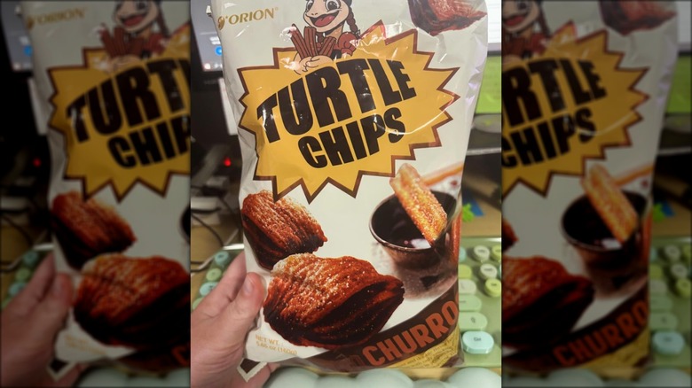 bag of churro flavored turtle chips