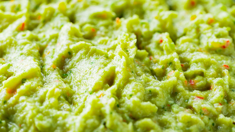 Close up image of guacamole