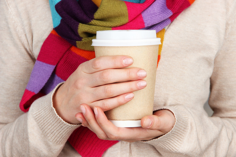 Disposable paper coffee cups 