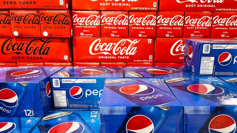 Coke and Pepsi cases