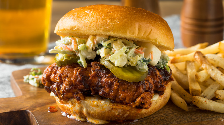 Nashville hot chicken sandwich