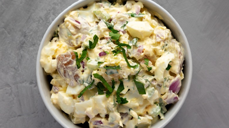 Making potato salad has gotten a whole lot easier. Found on . :  r/DidntKnowIWantedThat