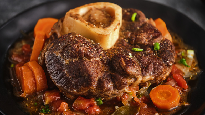 osso buco dish with vegetables