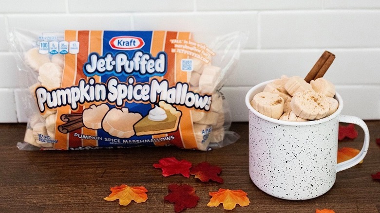 pumpkin spice marshmallows with mug