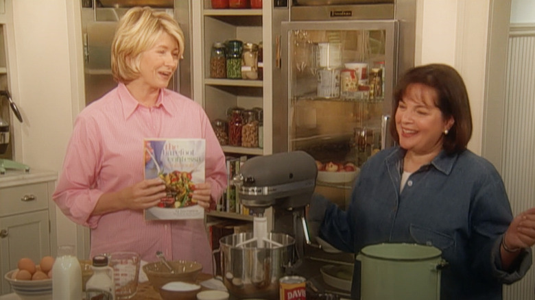 martha stewart holding barefoot contessa cookbook