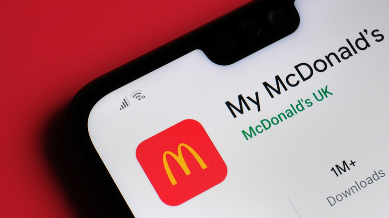 The My McDonald's UK app 