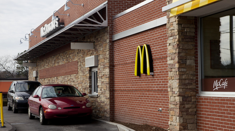 A McDonald's drive thru