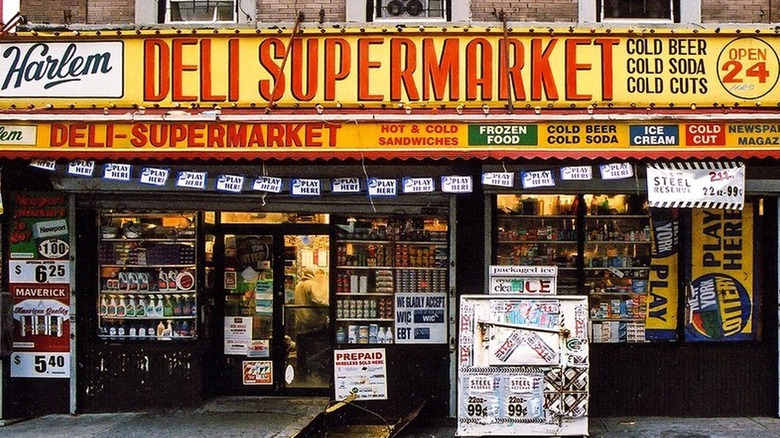 Bodega storefront in Harlem