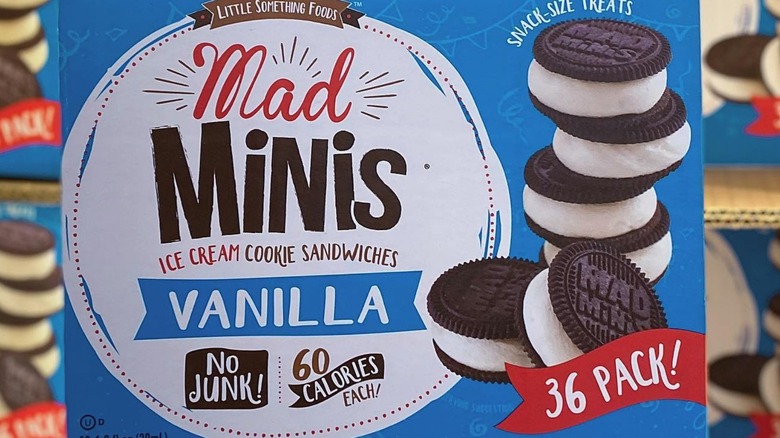 Box of Mad Minis ice cream sandwiches