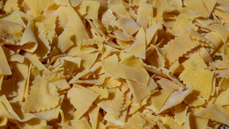 scraps of fresh pasta