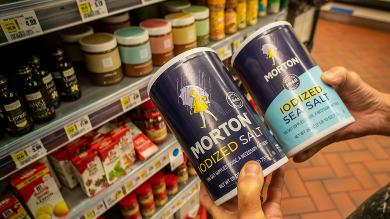 Comparing types of Morton salt