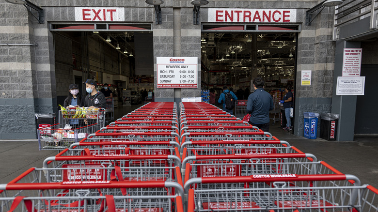 Costco shopping carts