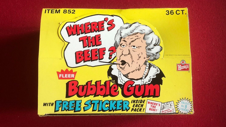 Where's the beef gum box