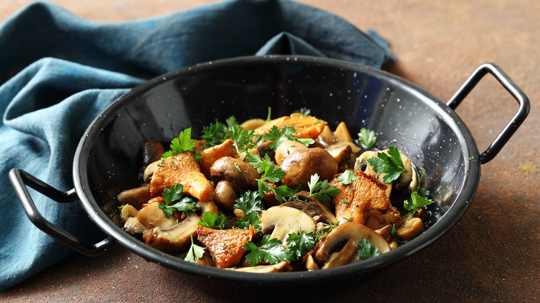 Variety of sautéed mushrooms