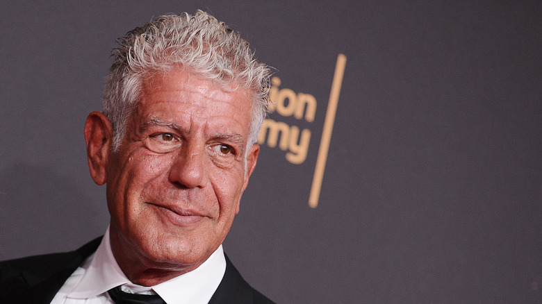 Anthony Bourdain smiling