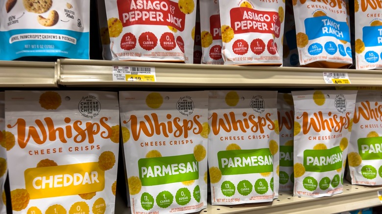 Assorted Whisps Cheese Crisps flavors