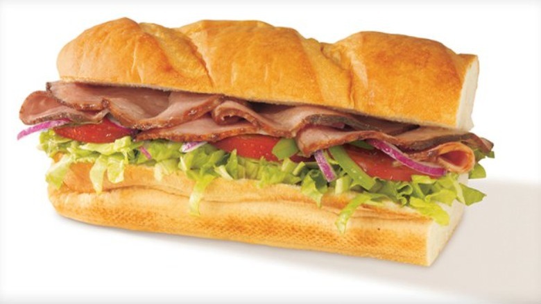 Subway roast beef sandwich