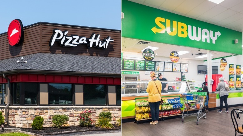 Pizza Hut, Subway counter