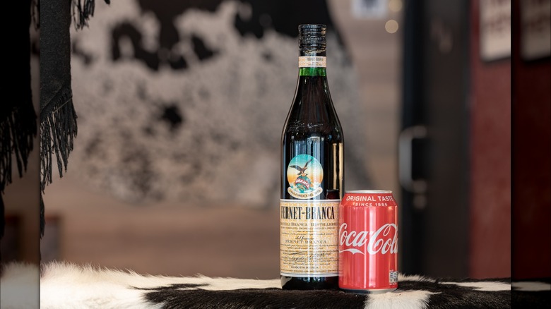 fernet bottle and coke